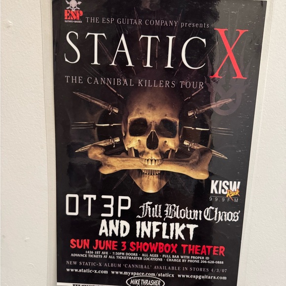 Other - Static-X The Cannibal Killers Tour Poster